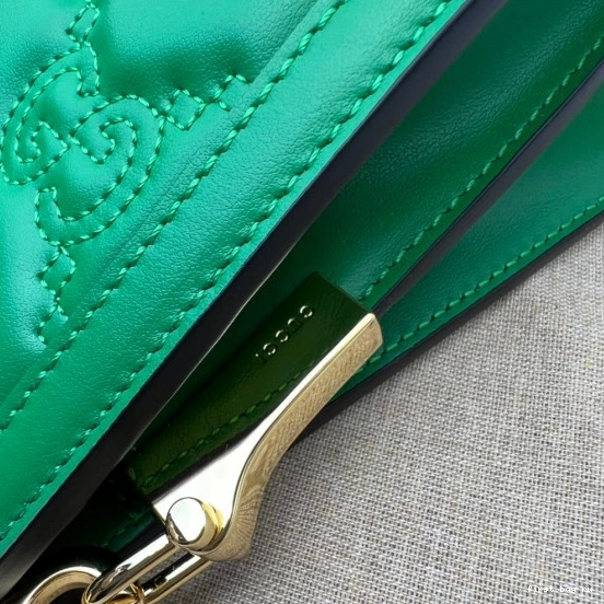 First bag ru bag matelassé shoulder GG GUCCI leather 0817